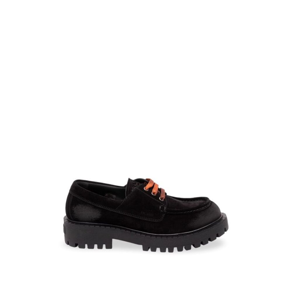 Prada Men Laced Suede Loafers